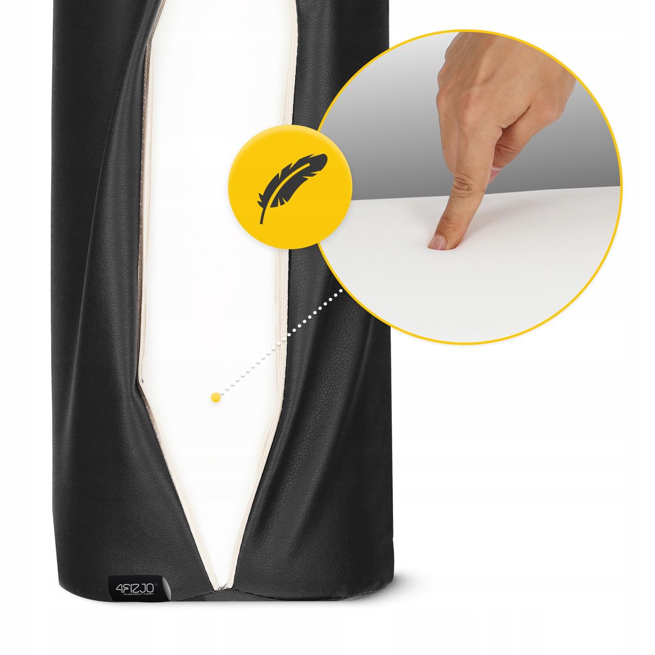 Валик для реабилитации и массажа 4fizjo 60x15 см Black (P-5907739319722) - фото 2 Валик для реабилитации и массажа 4fizjo 60x15 см Black (P-5907739319722) - фото 2