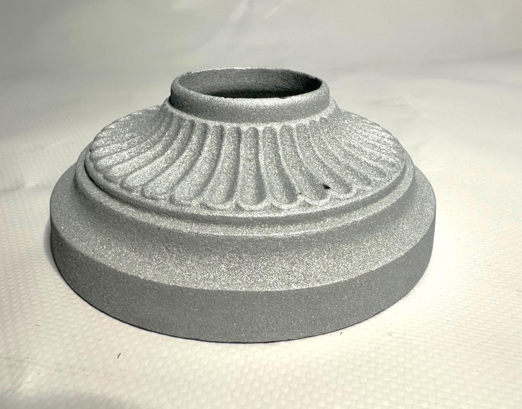 Ковпак-накладка декоративна чавунна оцинкована для маскування місця кріплення до монтажної поверхні 40 мм (FOC124Z) - фото 7 Ковпак-накладка декоративна чавунна оцинкована для маскування місця кріплення до монтажної поверхні 40 мм (FOC124Z) - фото 7