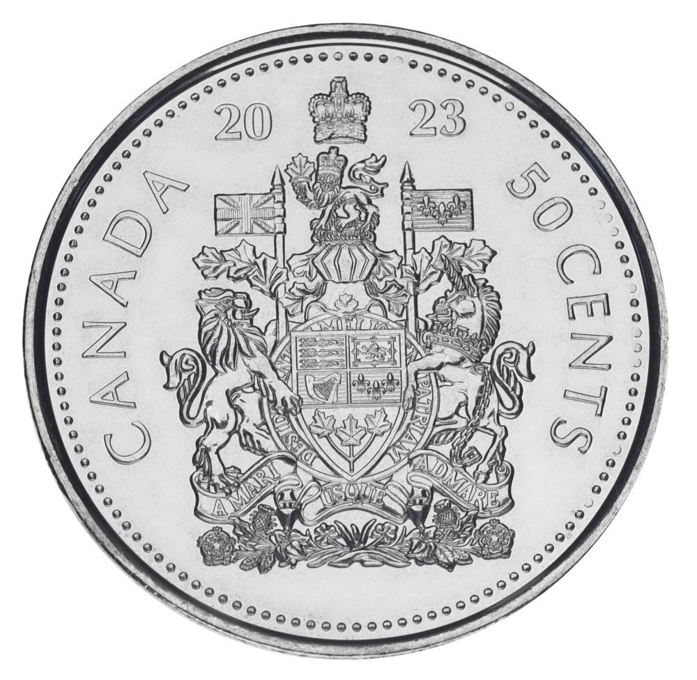 Коллекционная монета Канада 50 центов 2023 UNC (М19130)