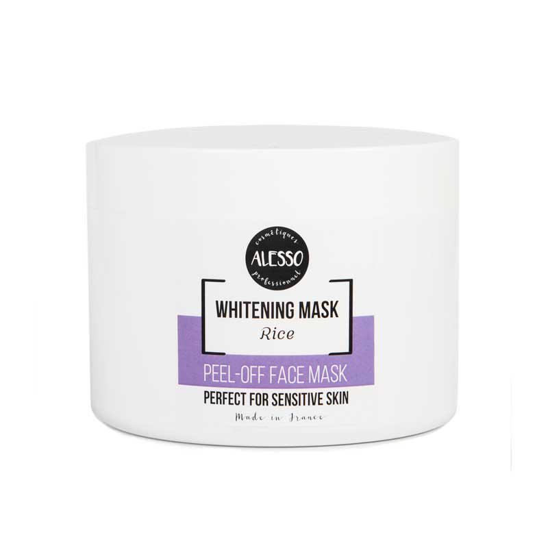 Альгинатная маска ALESSO Whitening Mask Rice с Рисом осветляющая,омолаживающая для всех типов кожи 200 г (3273629211431)