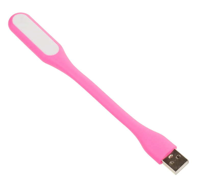 Фонарик USB LED Light Plastic Розовый (KG-2672) Фонарик USB LED Light Plastic Розовый (KG-2672)