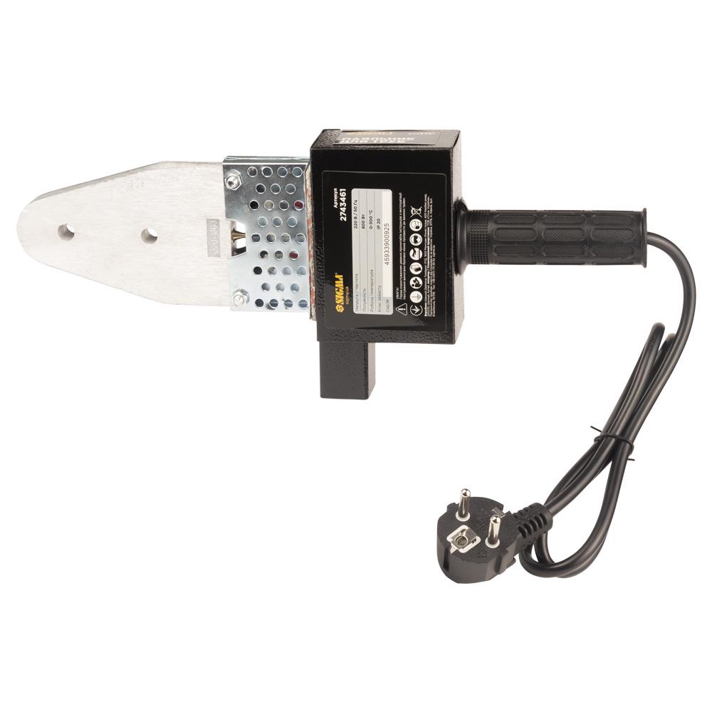 Паяльник для пластикових труб Sigma 2743461 800Вт 20-63 мм металевий кейс (2743461) - фото 2 Паяльник для пластикових труб Sigma 2743461 800Вт 20-63 мм металевий кейс (2743461) - фото 2