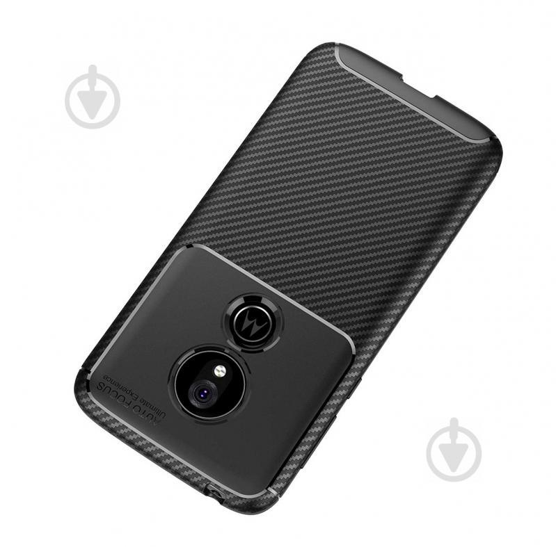 Чохол Carbon Case Motorola G7 Play Чорний (hub_JwyF73553) - фото 3