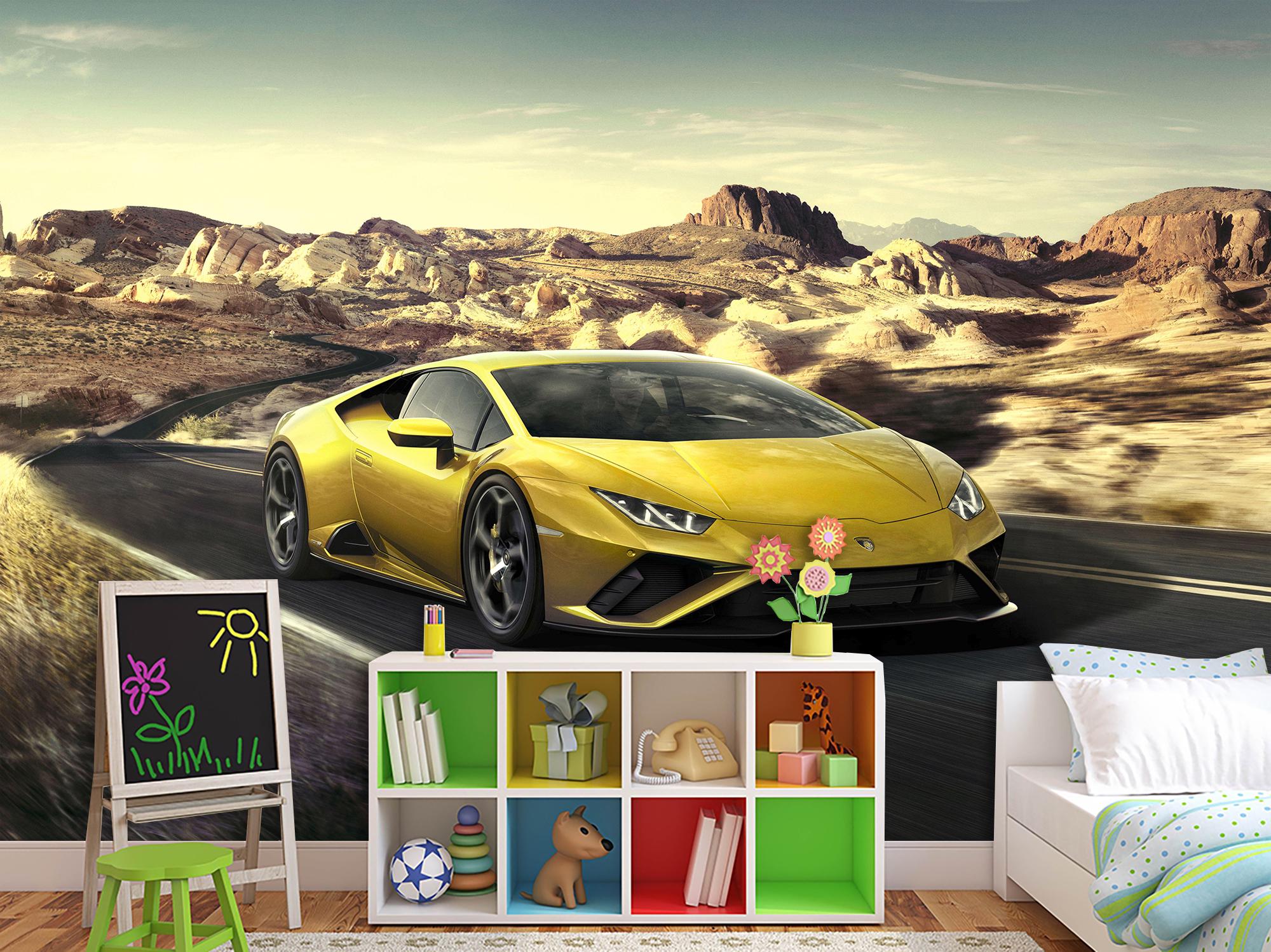 Фотообои флизелиновые 3D Lamborghini 153х230 см (S5CAR-017/3)