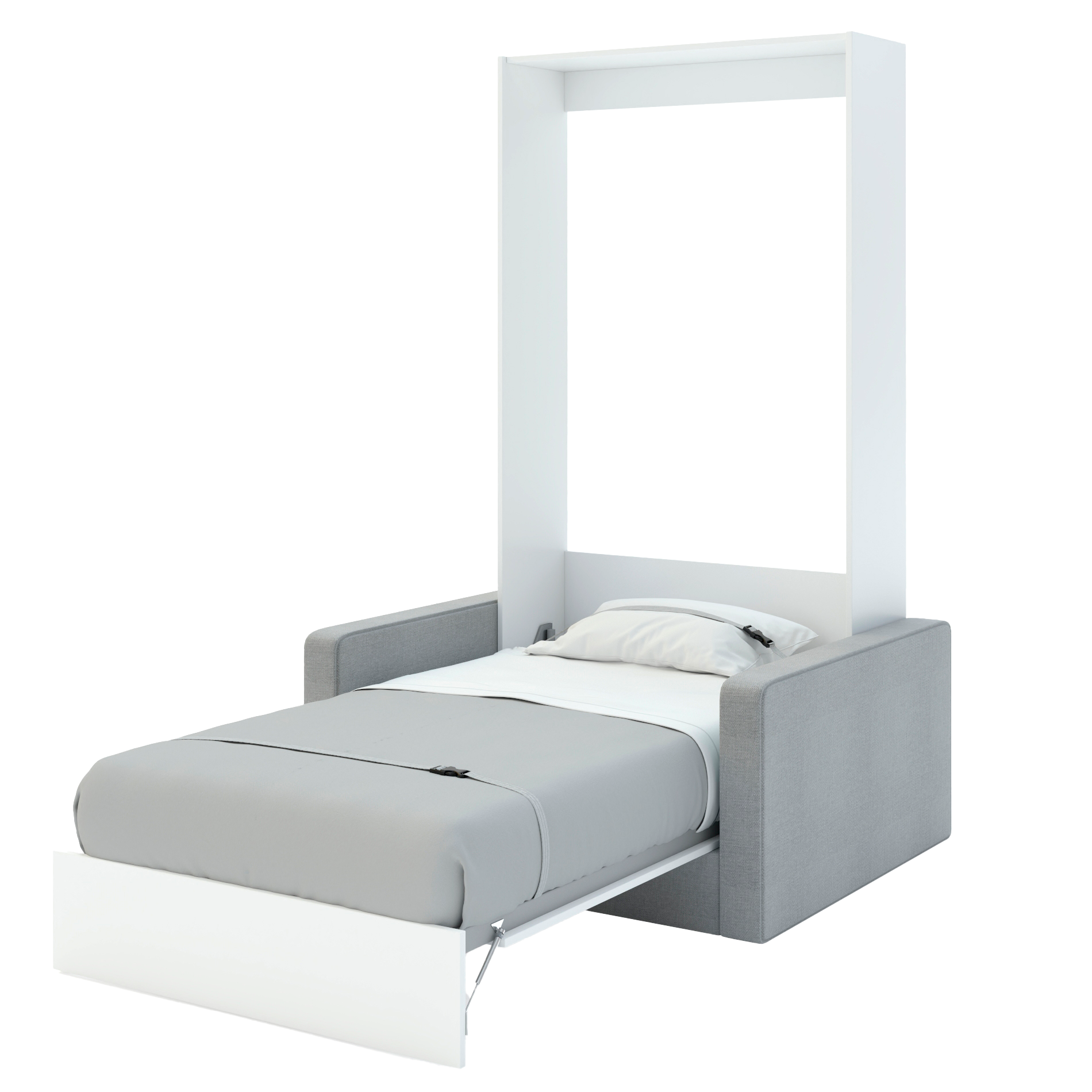 Шкаф-кровать-диван MIRA SOFA PLUS-90 Белый Бриллиант