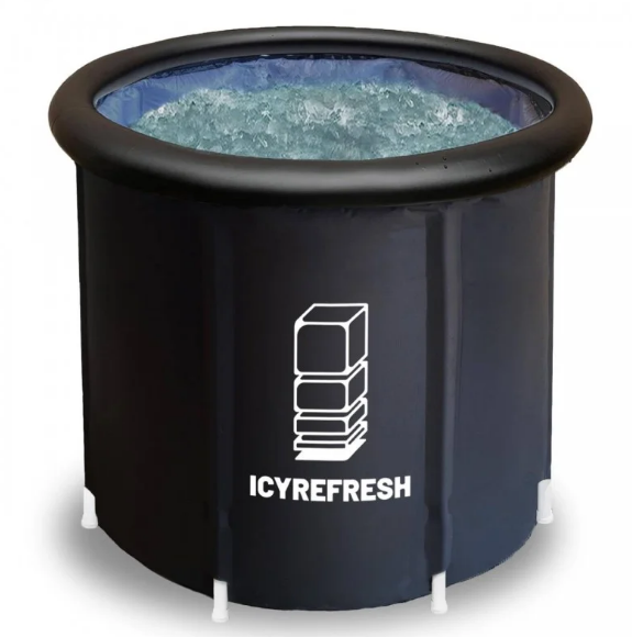 Бассейн для ледяной надувной ванны Ice Bath Spa круглый каркасный 80х80 см Черный (VEN-1453)