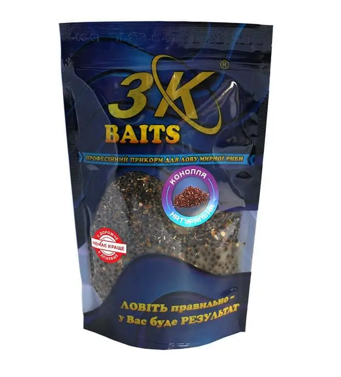 Прикормка 3Kbaits Конопля натуральная 400 г (NA002667)