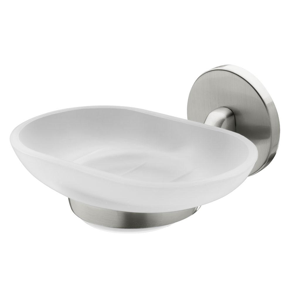 Мильниця скляна Bisk VIRGINIA BF 72082 13,5х12,5 см Білий (26357187)