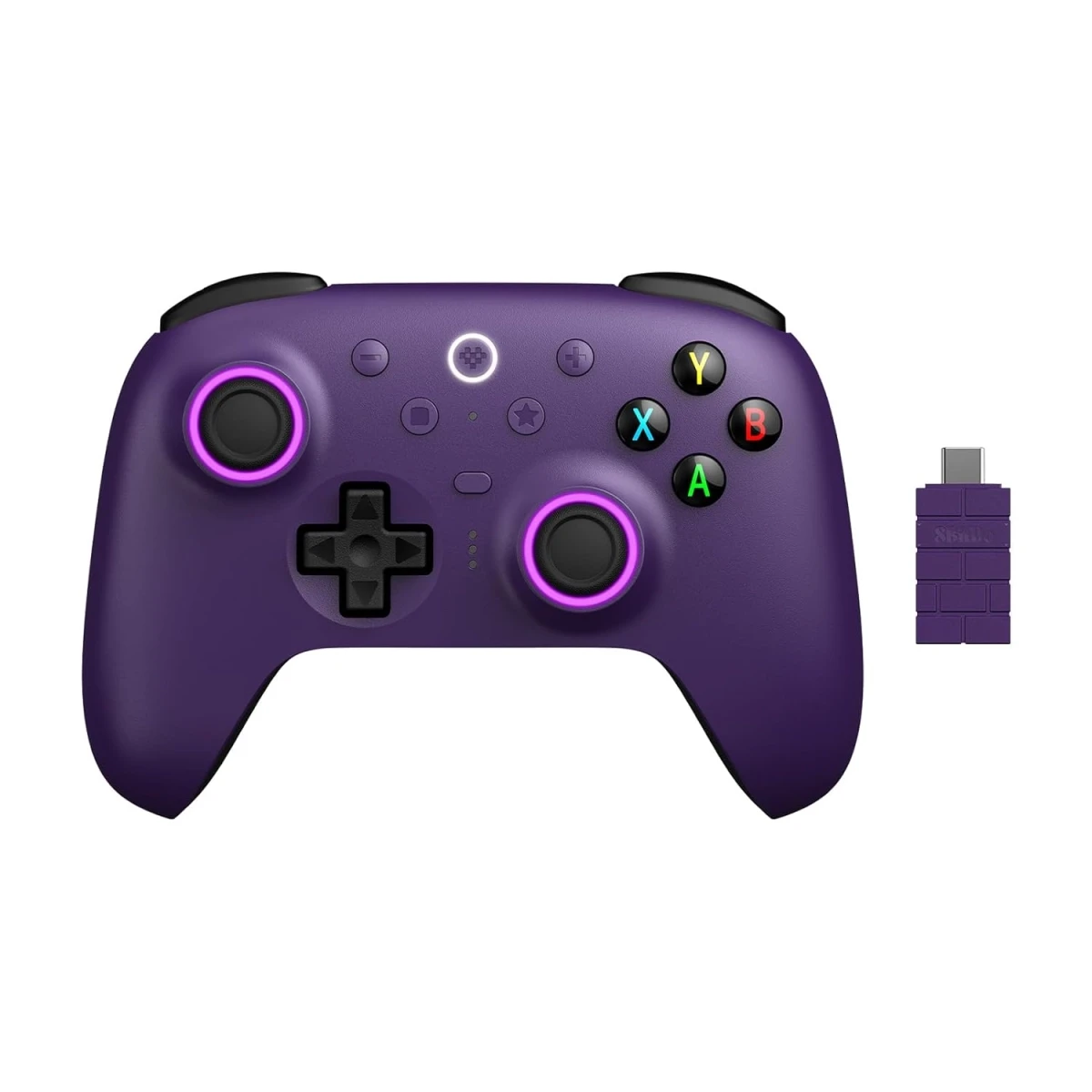 Контролер ігровий з джойстиками 8BitDo Ultimate 2 для Windows/Android/TMR/Еффект Холла/тактильні тригери Фіолетовий (25399055) - фото 2