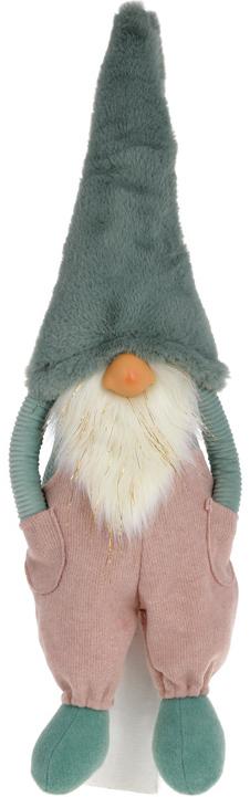 Мягкая игрушка Сидячий Гном 68 см Розовый/Мятный (BD-877-215)