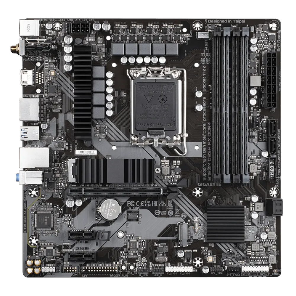 Материнська плата Gigabyte B760 DS3H AX DDR4 Socket LGA1700 Intel B760 MicroATX HDMI 2xDisplayPort USB (576987)