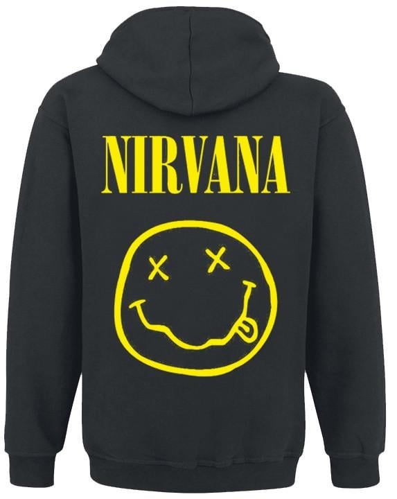 Толстовка с молнией Nirvana logo XXL Черный (13502) - фото 2 Толстовка с молнией Nirvana logo XXL Черный (13502) - фото 2