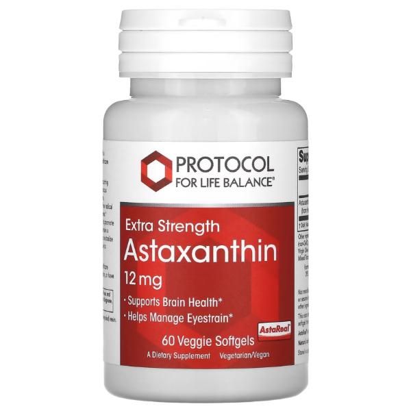 Астаксантин Protocol for Life Balance Astaxanthin Extra Strength 12 мг 60 вег. мягкий. капс. (000026351) Астаксантин Protocol for Life Balance Astaxanthin Extra Strength 12 мг 60 вег. мягкий. капс. (000026351)