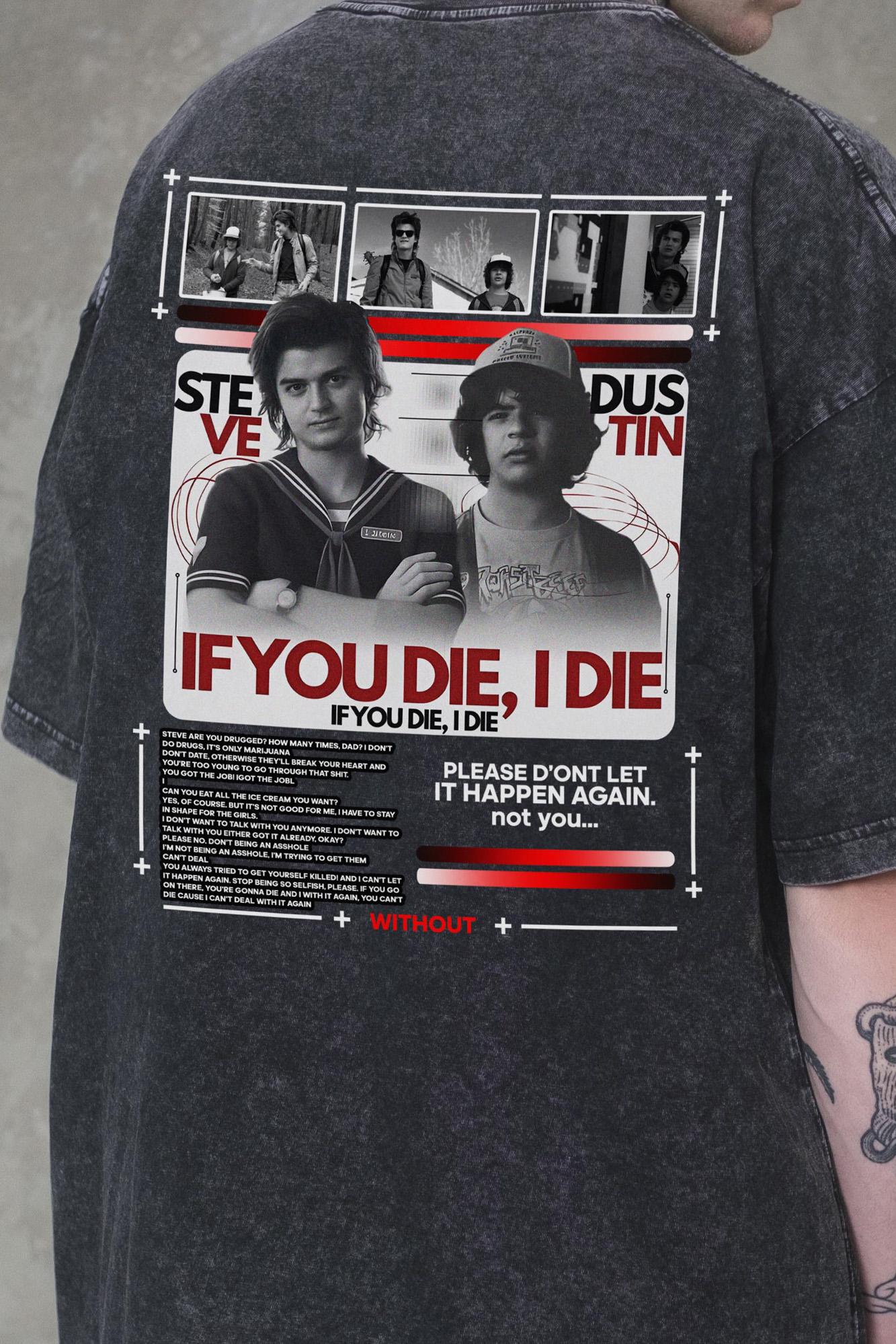 Футболка оверсайз Without Washed Die StRanger Things L/XL Black (L/XL8056328 8056329) - фото 2 Футболка оверсайз Without Washed Die StRanger Things L/XL Black (L/XL8056328 8056329) - фото 2