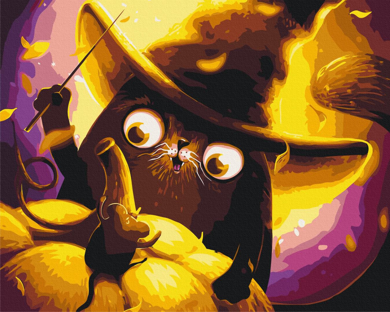 Картина по номерам Brushme Котик Волшебник 50x60 см (BS53333L)