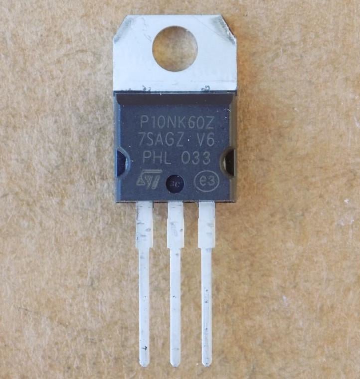 Транзистор STP10NK60Z P10NK60Z для FDP10N60NZ/BUZ91A/BUZ91/TO-220 (25653)