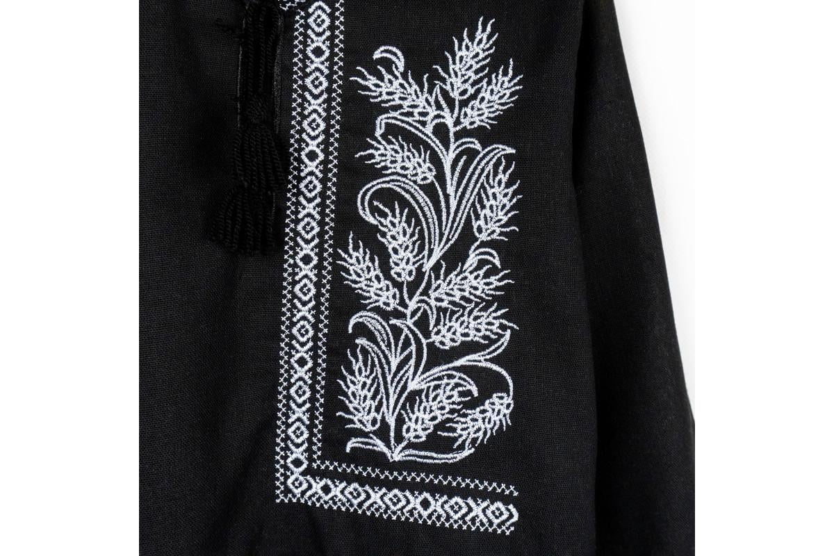 Вышиванка для мальчика Колосок р. 134 Черный (d1302-11_134) - фото 5