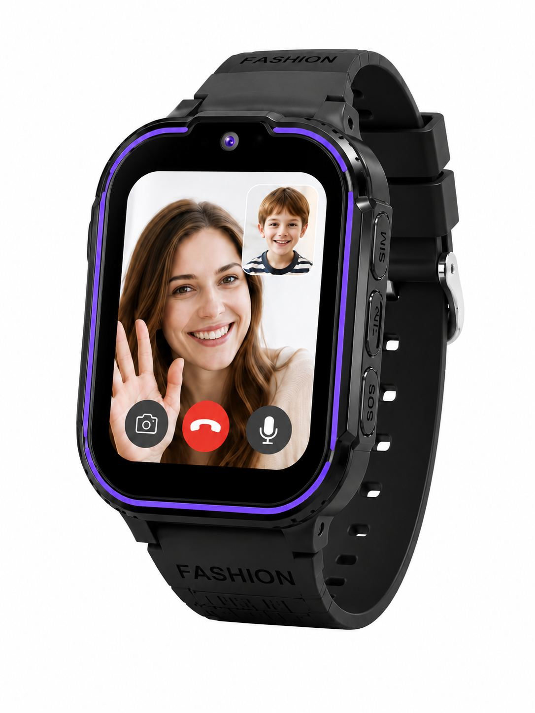 Смарт часы детские Smart Watch с GPS 4G LTE, SIM-картой, Wi-Fi, видеозвонком, HD-камерой, SOS, IPS, 2 корпуса, черные Смарт часы детские Smart Watch с GPS 4G LTE, SIM-картой, Wi-Fi, видеозвонком, HD-камерой, SOS, IPS, 2 корпуса, черные