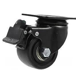 Ролик поворотный с тормозом на площадке d 50 мм (1843099225) - фото 3 Ролик поворотный с тормозом на площадке d 50 мм (1843099225) - фото 3