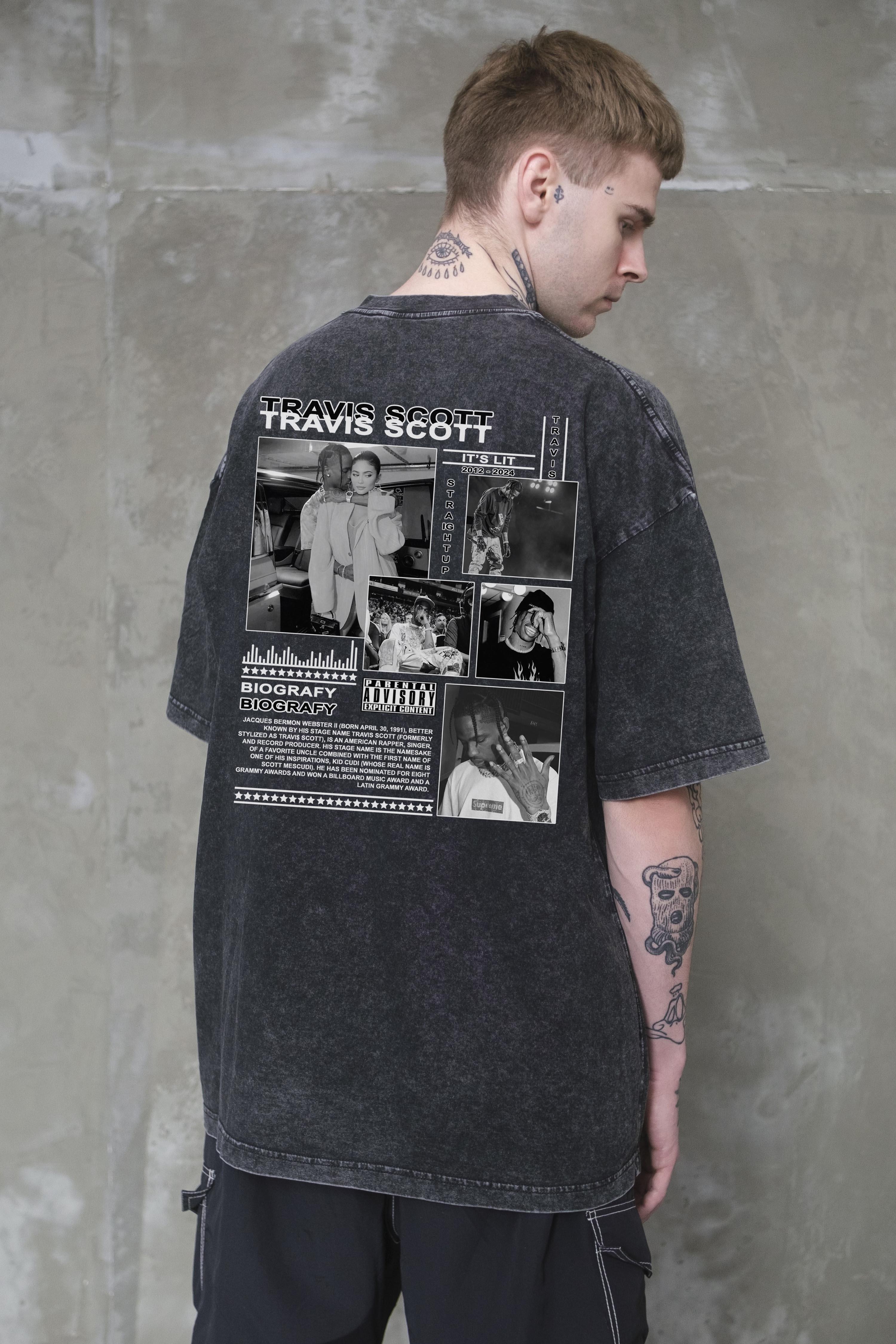 Футболка оверсайз Without Washed Travis S/M Black (S/M8056390 8056391)