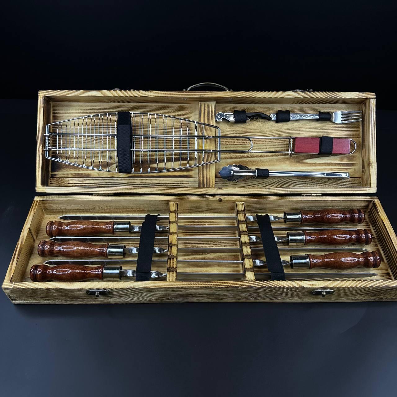 Набор шампуров в кейсе Grill Box-2 S1