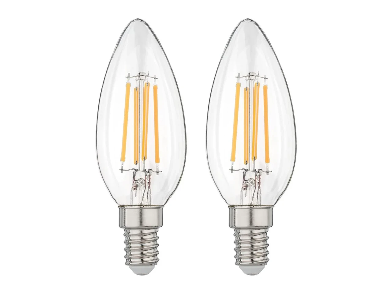 Лампа филаментная LED LIVARNO E27 стеклянная 470 Лм 2 шт. Прозрачный Лампа филаментная LED LIVARNO E27 стеклянная 470 Лм 2 шт. Прозрачный