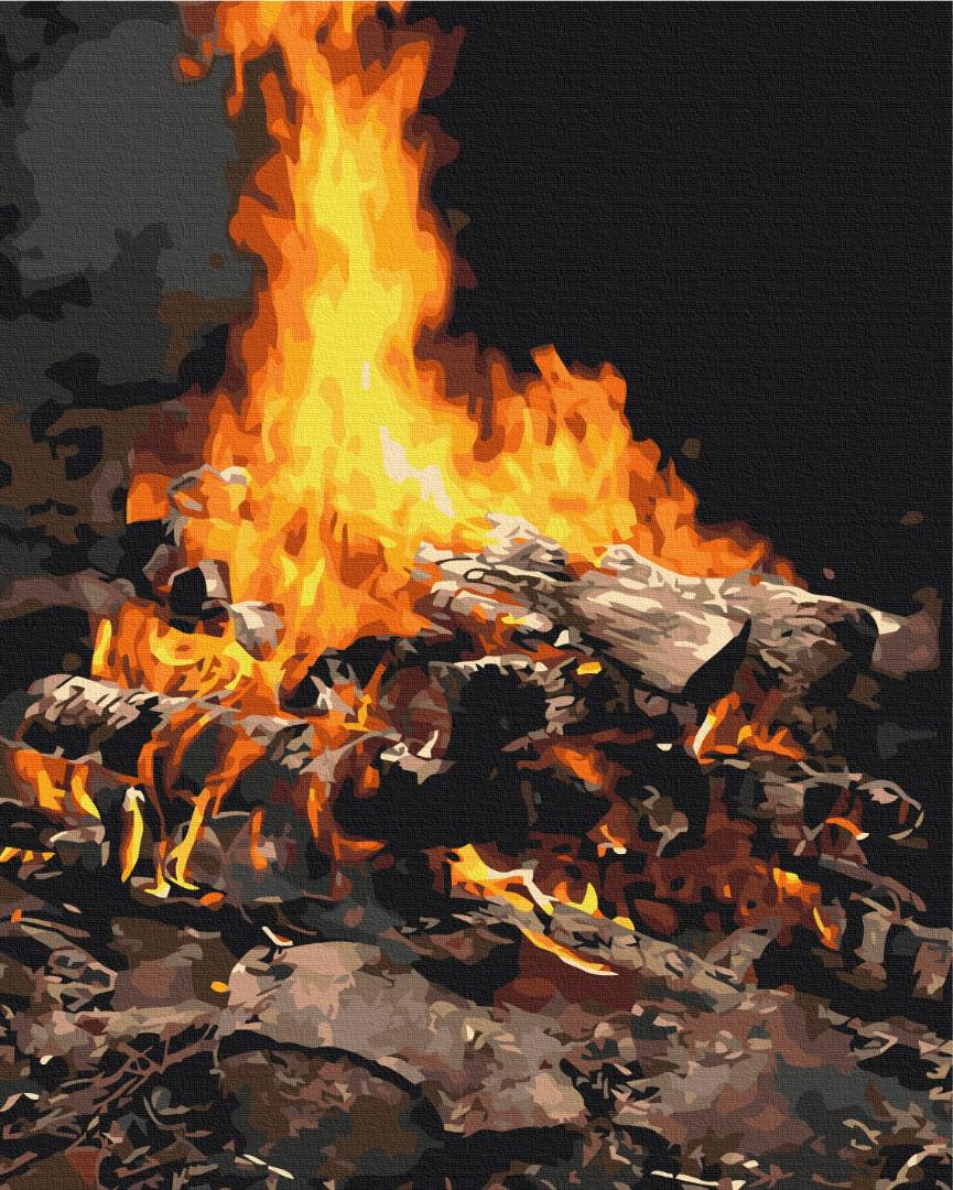 Картина за номерами Brushme Багаття 40х50 см (BS21741)