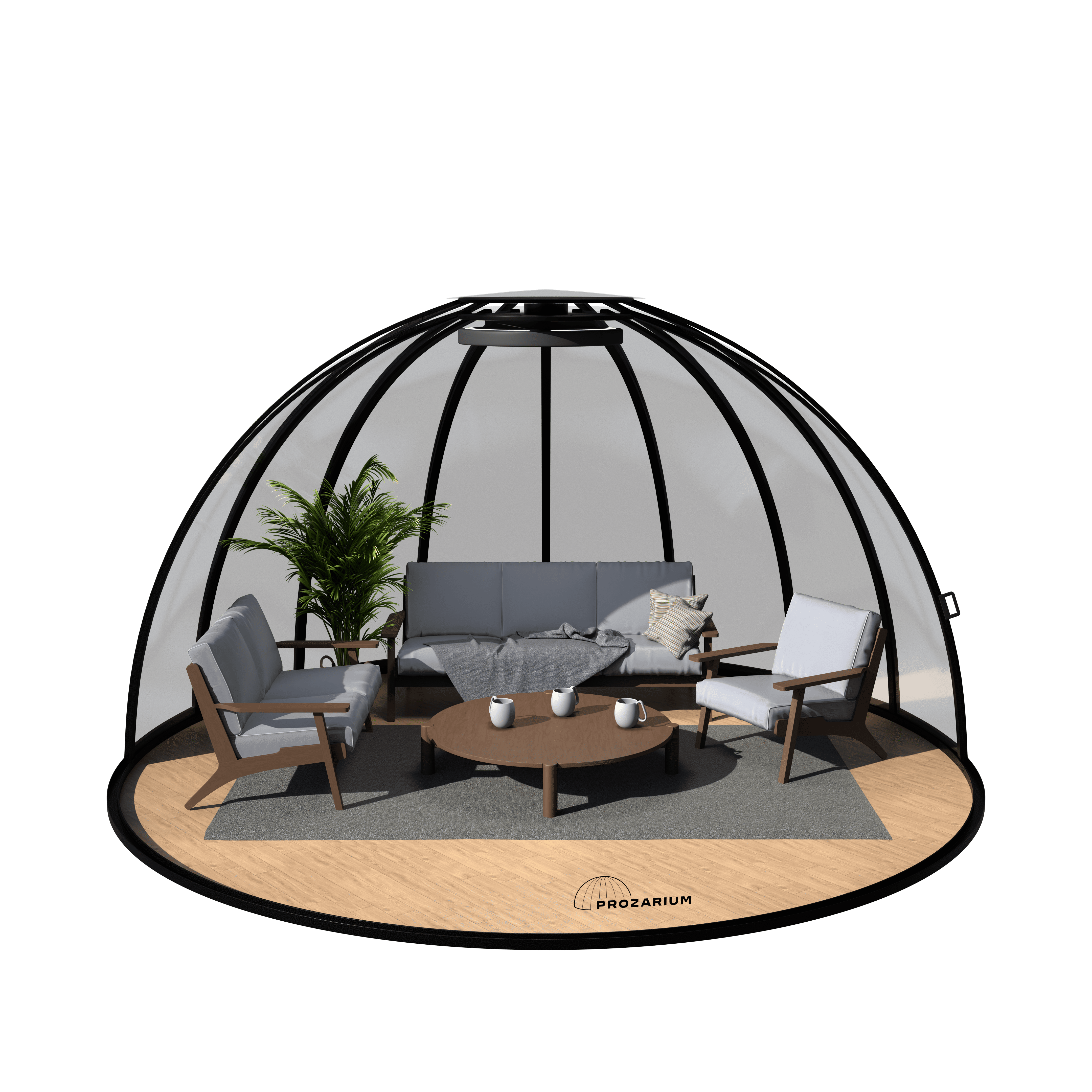 Беседка купольная Prozarium с половиной открывания (093535)