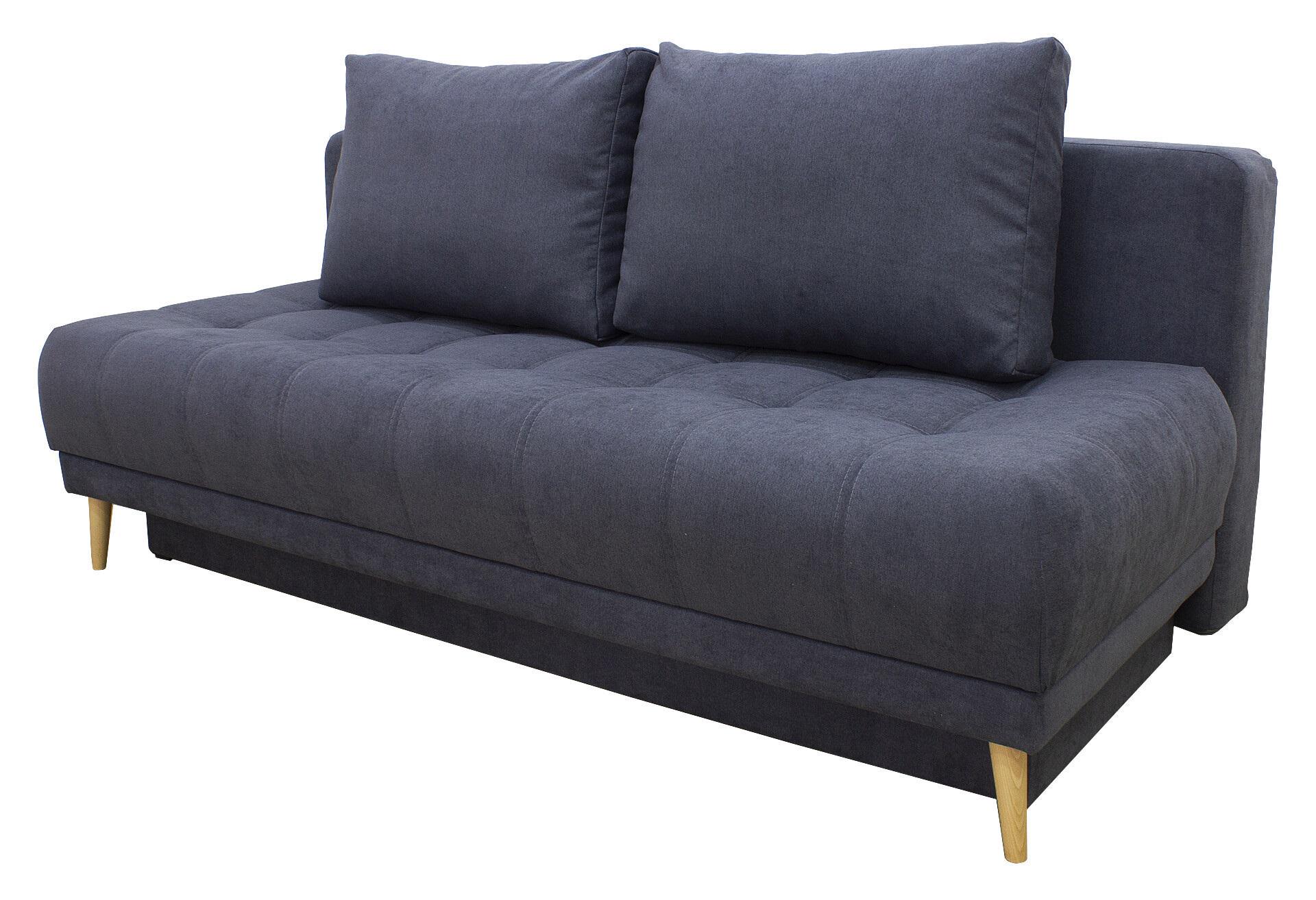 Диван розкладний Elegant Benefit 52 з нішею для білизни Темно-сірий