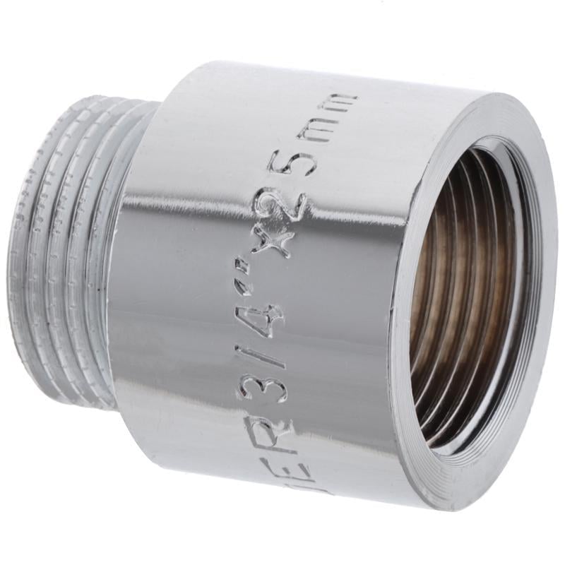 Удлинитель KOER KF.E08-25.CHR наружная-внутренняя резьба из хромированной латуни 3/4" 25 мм (OL-KF0107)