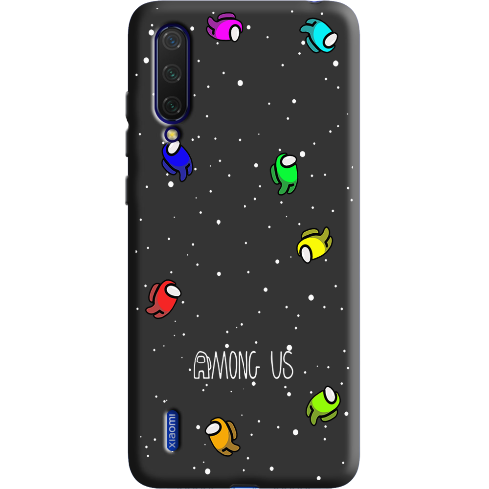 Чехол BoxFace Xiaomi Mi 9 Lite Among Us Invisible Черный силикон (38311-bk76-38694)