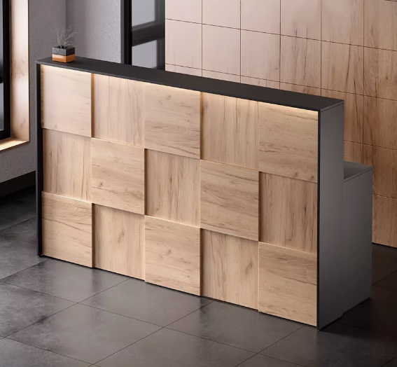 Рецепсія для офісу РЦП-5 без підсвітки Антрацит/Дуб артізан - фото 2 Рецепсія для офісу РЦП-5 без підсвітки Антрацит/Дуб артізан - фото 2