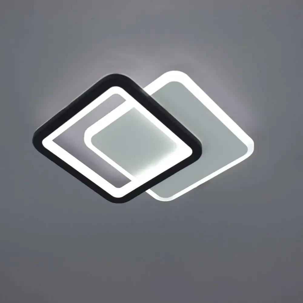 Настінно-стельовий LED-світильник ESLLSE VIVA 2S 28 Вт 250х200х40 мм Чорно-білий (27552352)