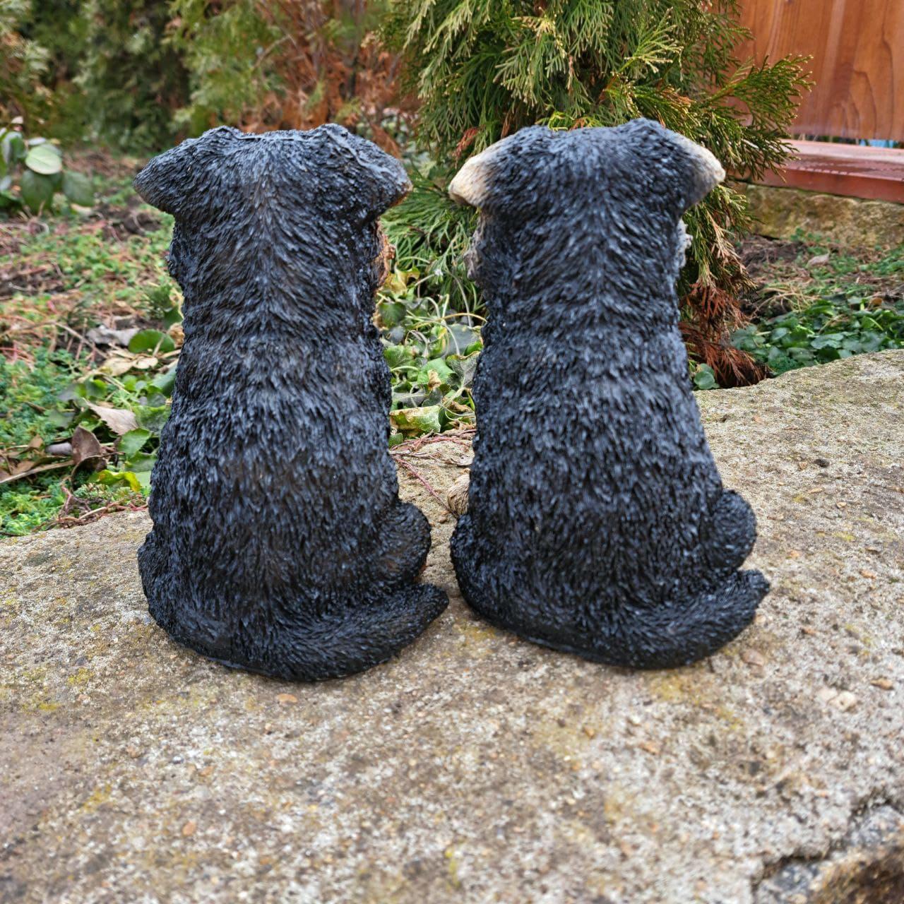 Комплект садовых фигур Щенки Овчарки 16х12х14 см (4252) - фото 3 Комплект садовых фигур Щенки Овчарки 16х12х14 см (4252) - фото 3