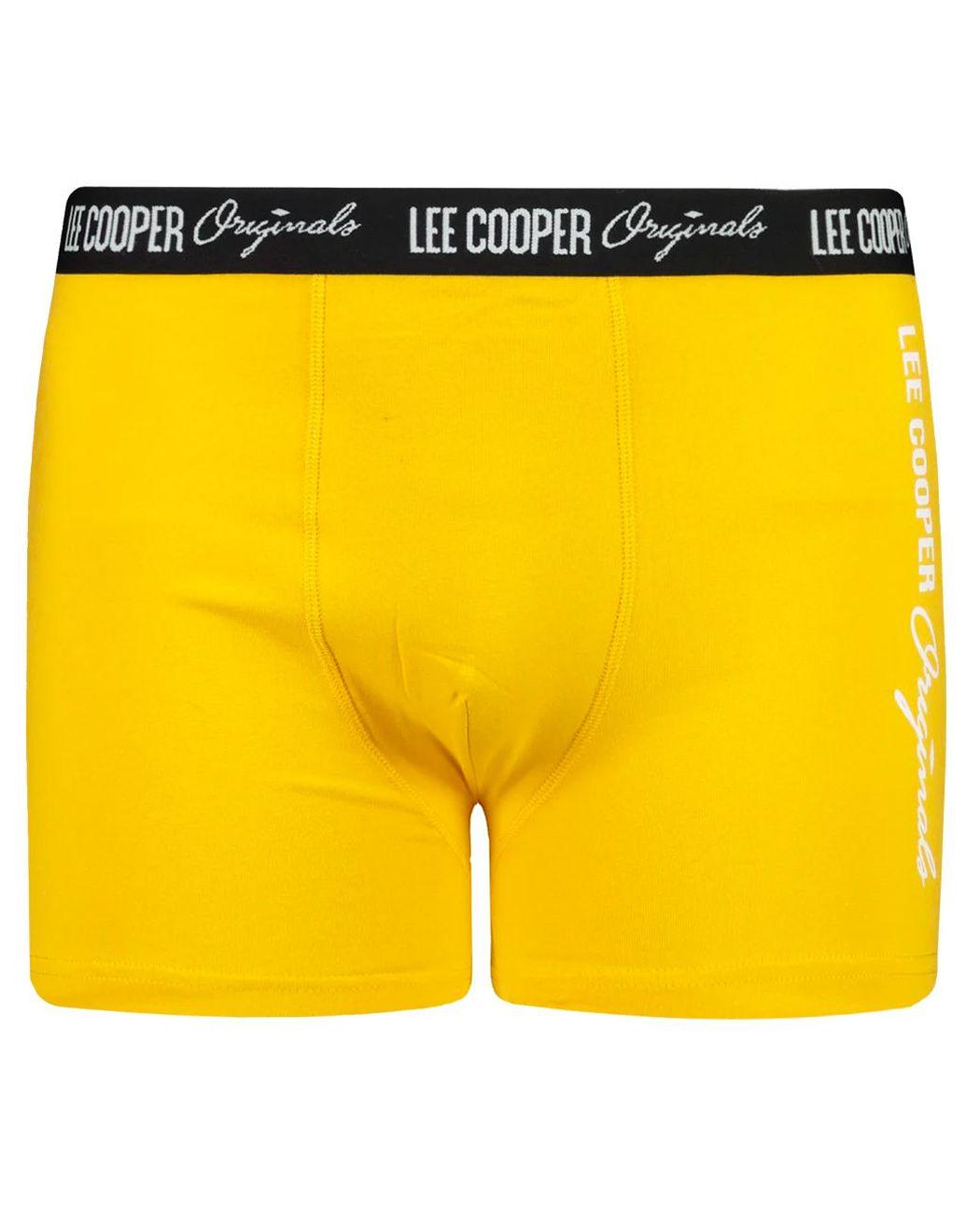 Трусы-боксеры мужские Lee Cooper LCUBOX1PLOGO3MUST L Желтый (9911111152315)