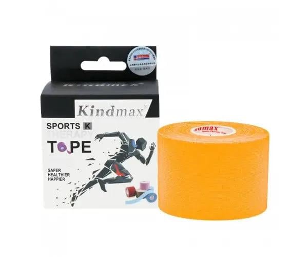 Тейп кинезиологический Kindmax 5 см х 5 м Оранжевый (ДА-00039)