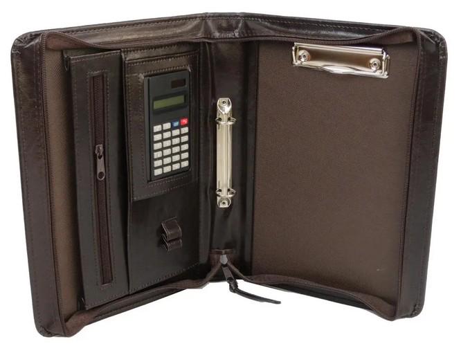 Папка А5 деловая из искусственной кожи JPB Коричневый (super326_AK-22N brown)