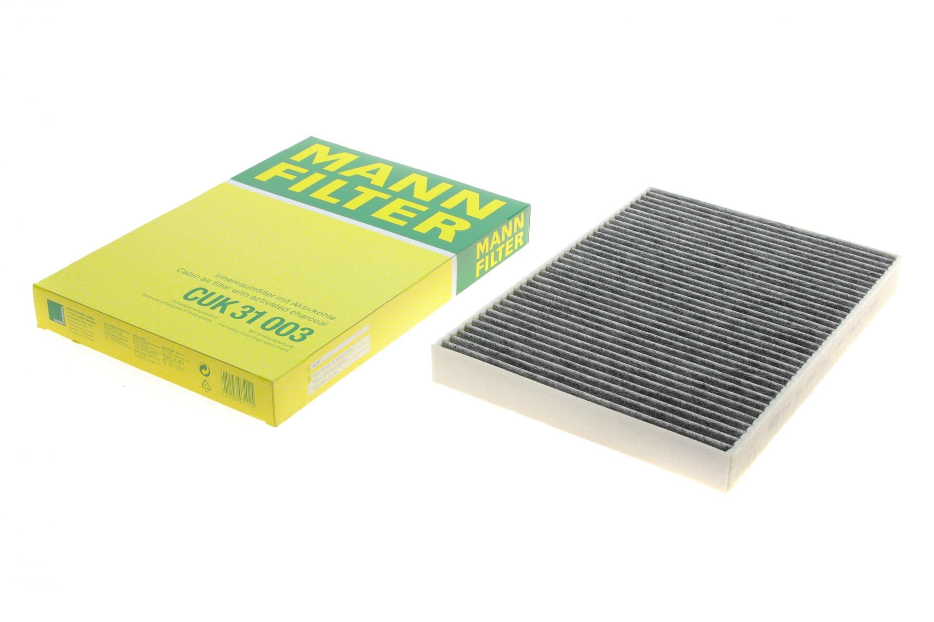 Фільтр салону Mann-Filter для Audi A4/A5/Q5/Q7 2,0-3,0 TDI 15- вугільний (CUK 31003)