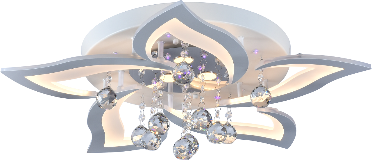 Люстра светодиодная Sirius LI8845/5 WH 100 W акриловая