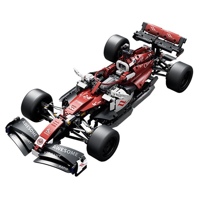 Конструктор на радіокеруванні 1:10 Alfa Romeo F1 56 см Формула 1 гоночна машина з мотором та пультом Червоно-білий