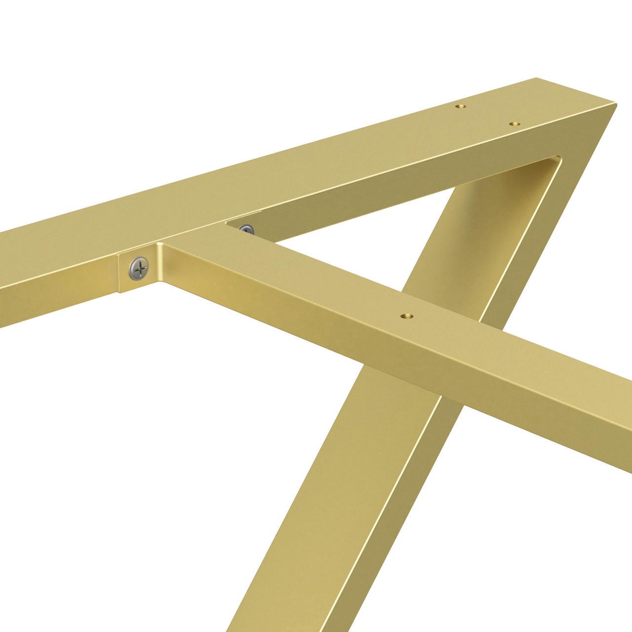 Каркас розбірний для столу з металу Loft 1200х600х730 мм Золотий (K1076-120) - фото 3 Каркас розбірний для столу з металу Loft 1200х600х730 мм Золотий (K1076-120) - фото 3