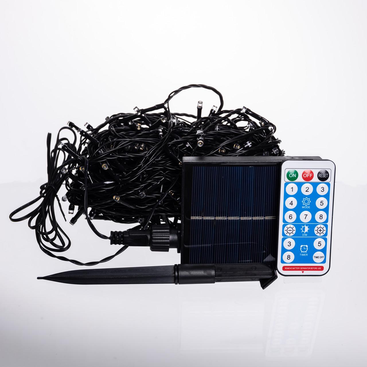 Гірлянда вулична SB300L30MBY 30 м 300 LED з сонячною батареєю Чорний/Жовтий (29912882) - фото 3 Гірлянда вулична SB300L30MBY 30 м 300 LED з сонячною батареєю Чорний/Жовтий (29912882) - фото 3