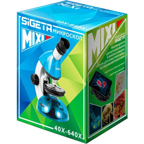 Мікроскоп Sigeta MIXI 40x-640x BLUE (з адаптером для смартфона) (65911) - фото 3