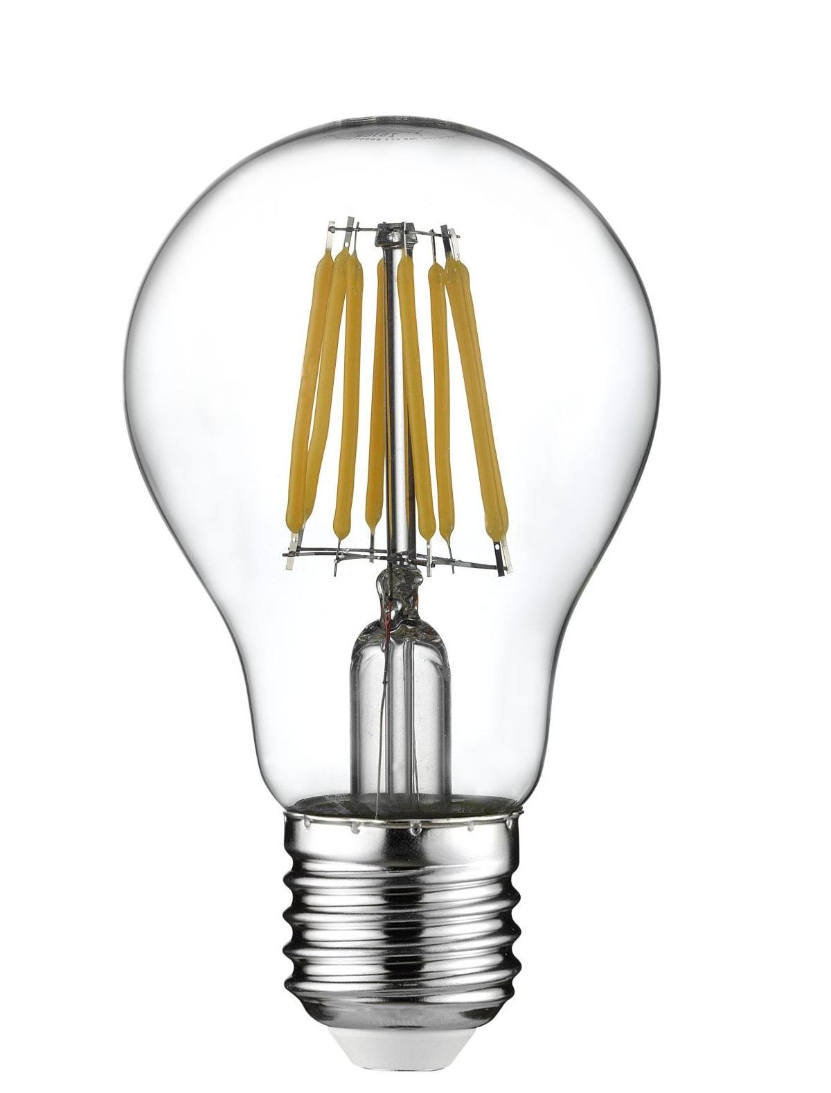 Лампа светодиодная HOROZ ELECTRIC Filament Globe-8 8W A60 E27 2700K