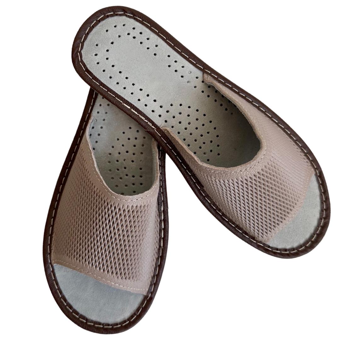 Тапочки женские домашние р. 39 Бежевый (2595587466) - фото 3