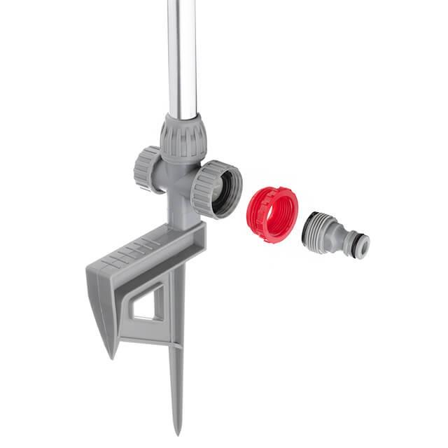 Дождеватель пульсирующий Intertool GE-0067 с полной/частичной зоной полива на штанге (12307625)