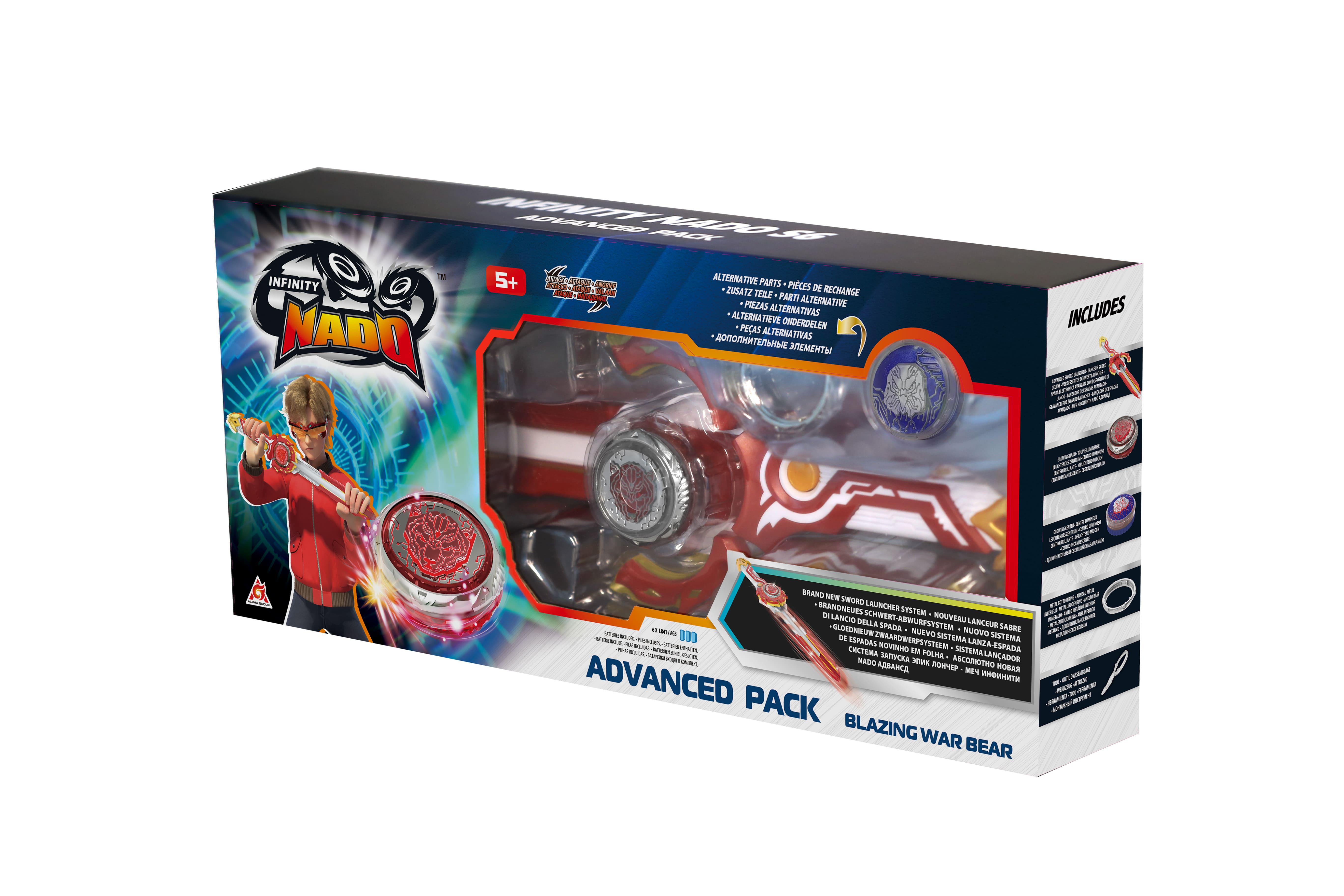 Волчок Infinity Nado VI Advanced Pack Горящий Боевой Медведь с LED подсветкой (EU654132) - фото 3 Волчок Infinity Nado VI Advanced Pack Горящий Боевой Медведь с LED подсветкой (EU654132) - фото 3