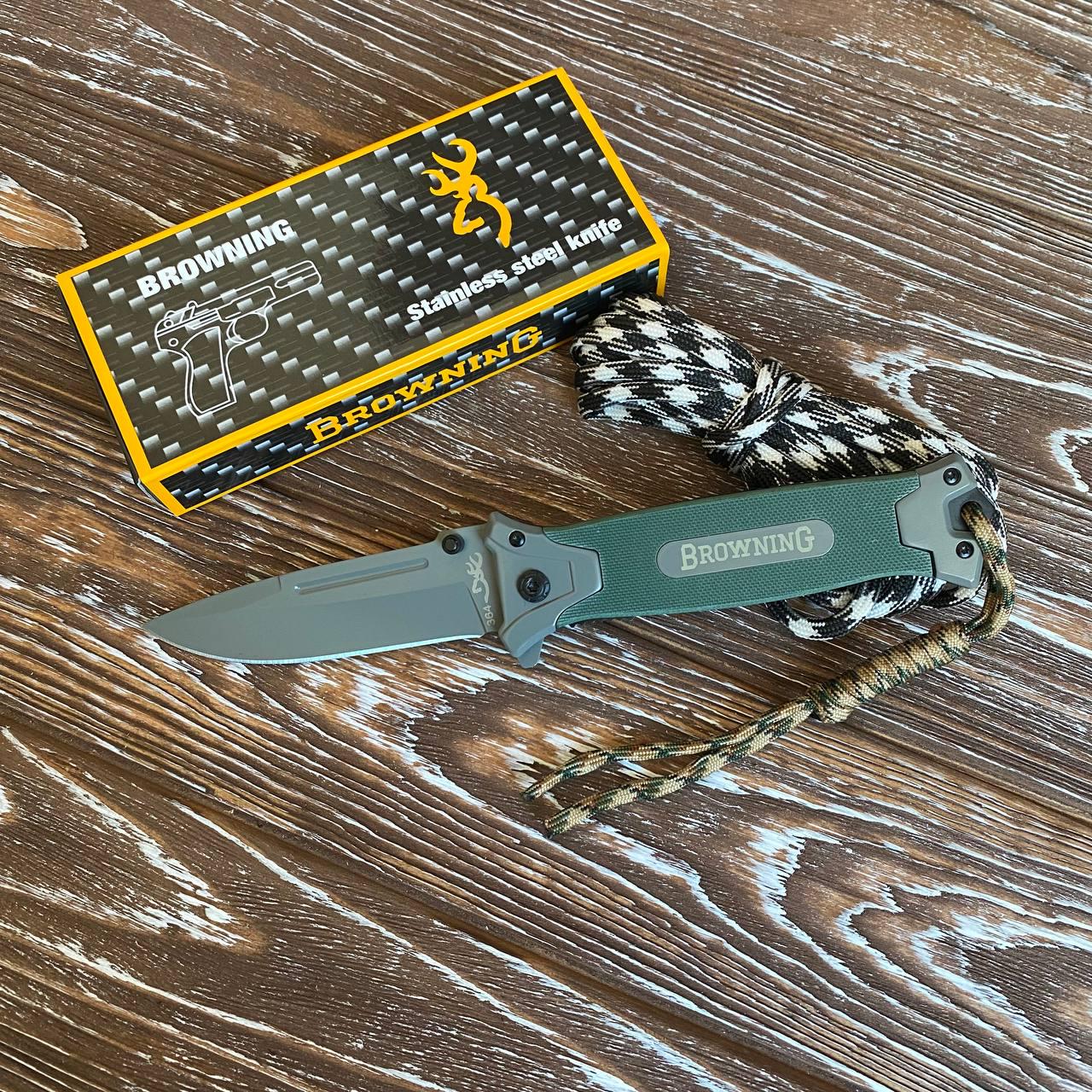 Ніж складаний туристичний Browning 21,5 см (202)
