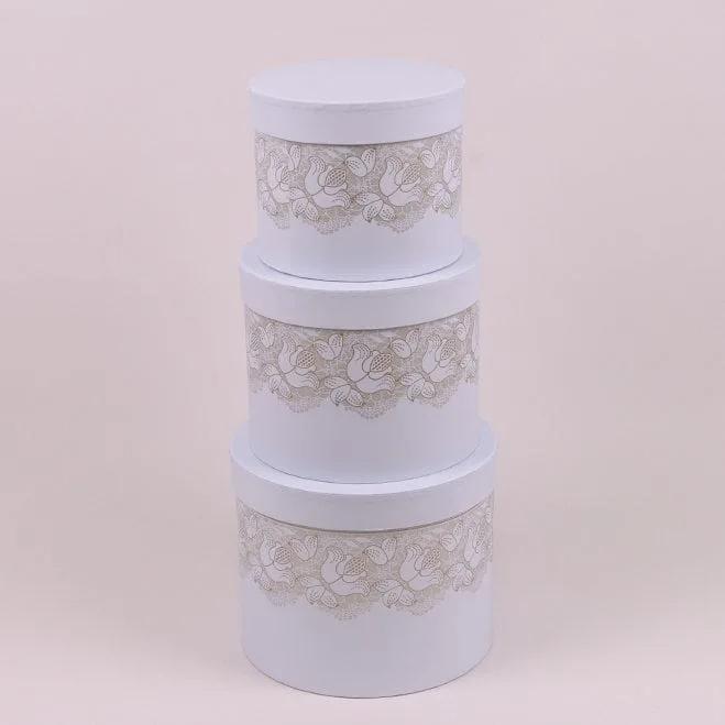 Комплект коробок для цветов Flora Голубой 3 шт. (38245) - фото 2 Комплект коробок для цветов Flora Голубой 3 шт. (38245) - фото 2