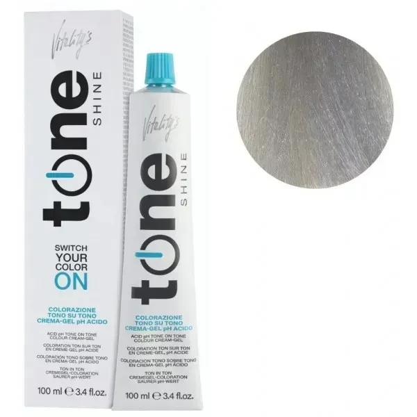Гель-краска для волос тонирующая безаммиачная Tone Shine Vitality's 10/1 Ультраблонд пепельный 100 мл